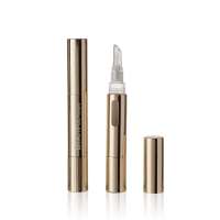 4ml empty metal gold twist pen for lip gloss/hair dye/nail polish/jewelry cleaning or teeth whitening with various brush